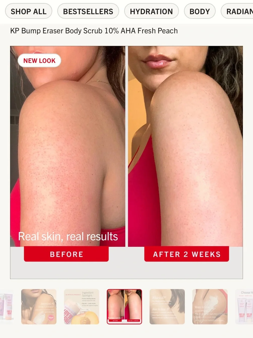 First Aid Beauty exfoliating body